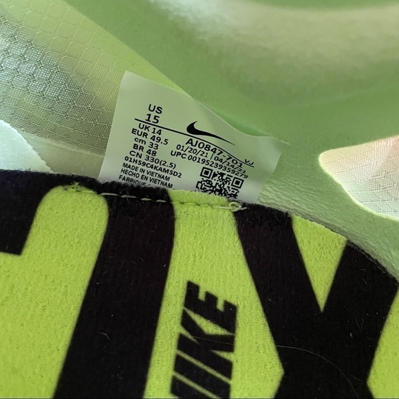 NWOT Nike Zoom Victory 5 XC Track and Field Shoes Distance Spikes Volt - Picture 5 of 5